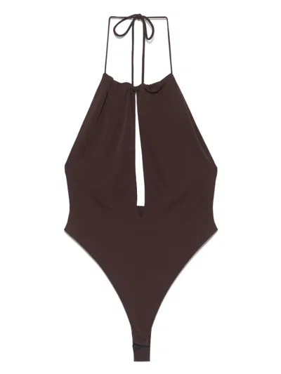 The Andamane Isla Bodysuit In Brown