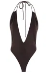 The Andamane Brown Isla Bodysuit In Dark Brown