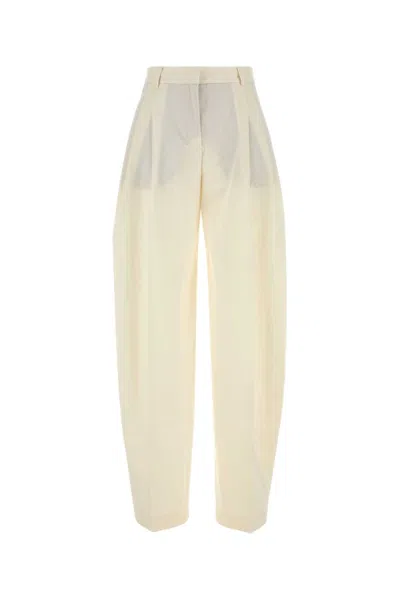 THE ANDAMANE WOMEN IVORY GABARDINE PANT, 28 LUXURY PANTS FOR WOMEN DARVEYS