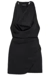 The Andamane Verushka Mini Dress Woman In Black Polyester