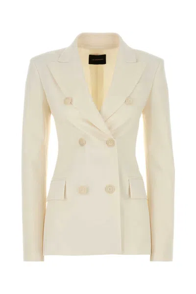 THE ANDAMANE IVORY STRETCH GABARDINE BLAZER