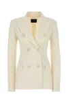 The Andamane Giacca In Gabardine Stretch Avorio  Donna In White