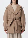 The Andamane Oversized Military-inspired Jacket With Structured Fit In Gray