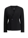 The Andamane Doubled-breasted Jacket In Black