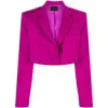 The Andamane Woman Blazer Magenta Size 6 Polyester In Pink