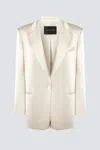 The Andamane Single-breasted Blazer In Neutral