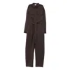 The Andamane Vania Cargo Belted Jumpsuit In Brown