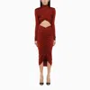 The Andamane Kendall Long-sleeved Bodysuit Red