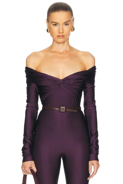 The Andamane Kendall Top In Rouge Noir