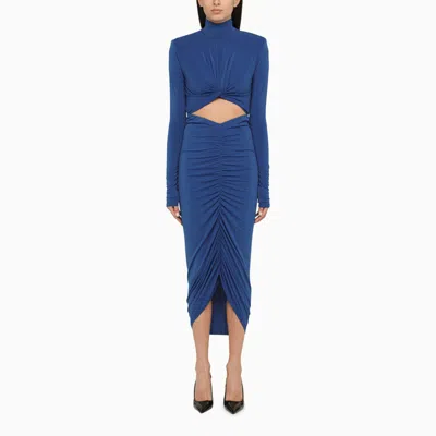The Andamane Kim Electric Blue Midi Dress Women