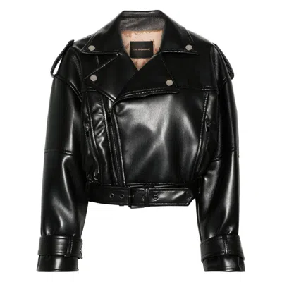 The Andamane Leather Outerwears In Black