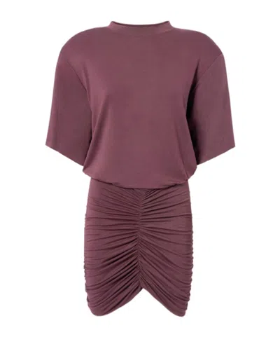 The Andamane Lennox Mini Dress In Purple