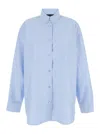 The Andamane Light Blue Shirt With Buttons In Cotton Blend Woman In Blue