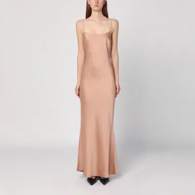 THE ANDAMANE THE ANDAMANE LIGHT PINK DRESS WITH BACK DRAPING