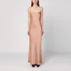 The Andamane Light Pink Dress With Back Draping