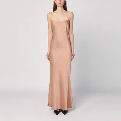 The Andamane Light Pink Dress With Back Draping