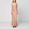 The Andamane Light Pink Dress With Back Draping Women In Neutral