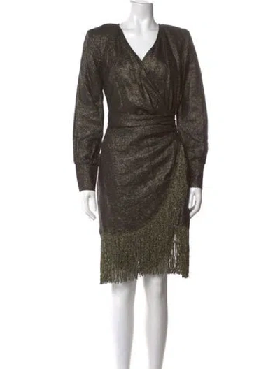 Pre-owned The Andamane Linen Mini Dress In Multi
