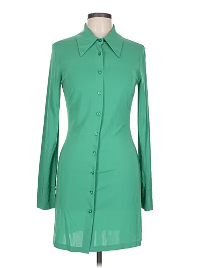 Pre-owned The Andamane Long Sleeve Blouse In Green