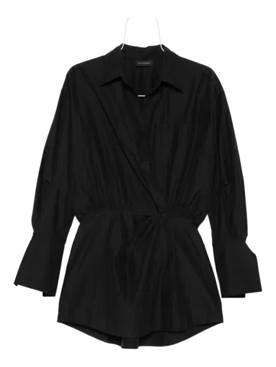 The Andamane Long Sleeve Dress In Black