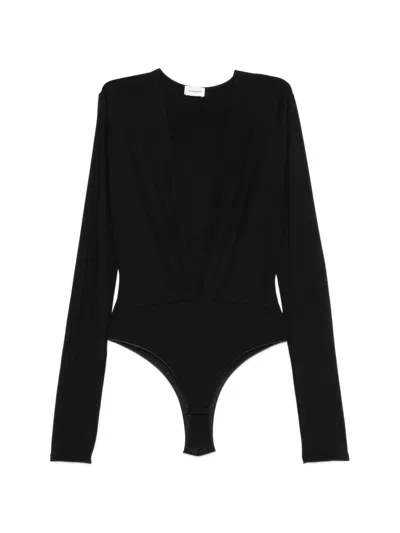 The Andamane Long Sleeve Zelda Bodysuit In Black