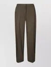 The Andamane Low Rise Maxi Flared Pants With Pleated Front