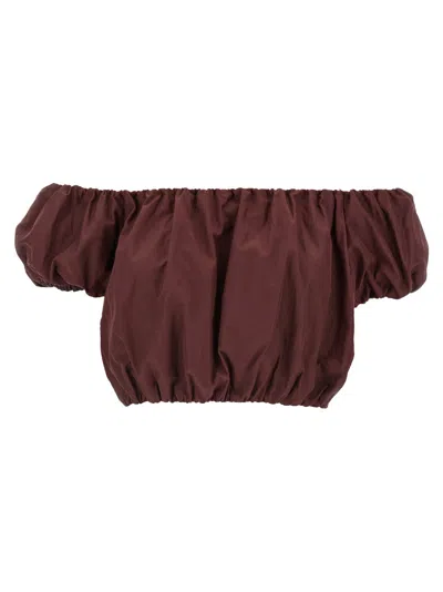 THE ANDAMANE MAROON BALLON TOP