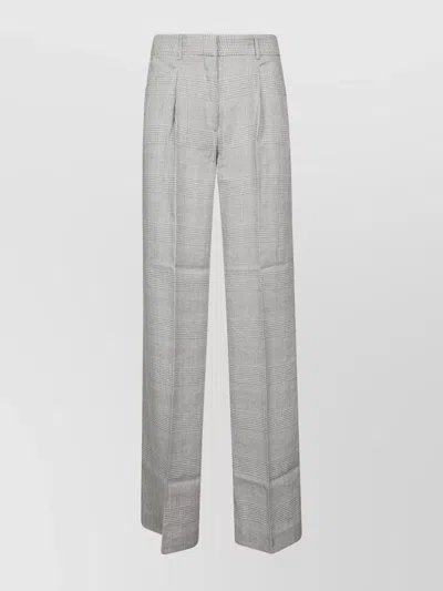 The Andamane Maxi Pants With Pockets And Pleats In Gray