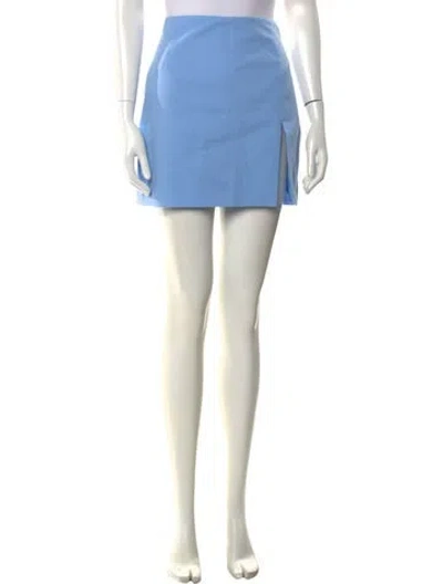 Pre-owned The Andamane Mini Skirt In Blue