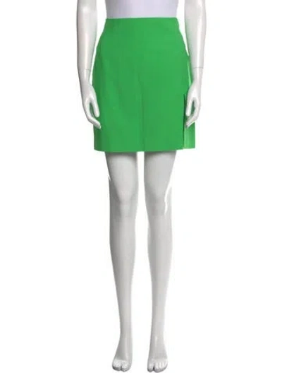 Pre-owned The Andamane Mini Skirt In Green