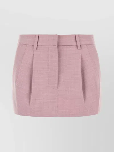THE ANDAMANE MINI SKIRT STRETCH WITH POCKETS LOOPS PLEATS