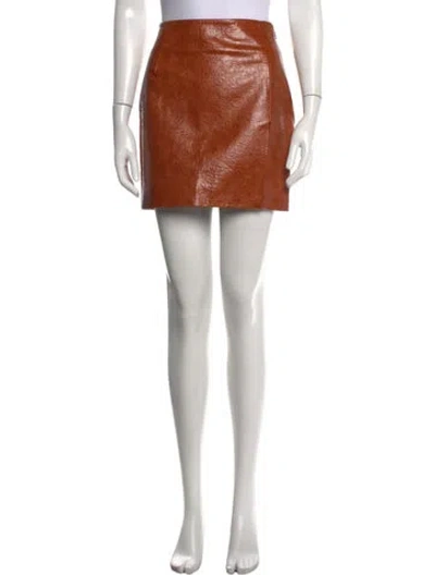 Pre-owned The Andamane Mini Skirt W/ Tags In Orange