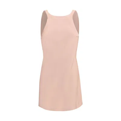 The Andamane Multicolor Polyester Cocktail Dress In Pink