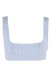 The Andamane Muse Bralette Cotton Top In Light Blue
