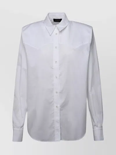 The Andamane Nashville Long Sleeves Cotton Shirt In White
