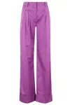 The Andamane Nathalie Pants In Viola Cotton In Amethyst