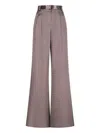 The Andamane Nathalie Crystal Wide Trousers In Neutral