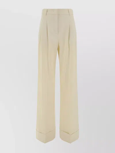 The Andamane Pantalone Nathalie In Off White - Pink