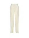 The Andamane Nathalie Trousers In Linen Blend In Pale Yellow