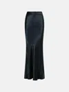 The Andamane 'nemesia' Black Viscose Skirt In Black