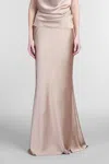 The Andamane Nemesia Maxi Skirt In Grey Polyester In Grey