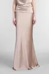 The Andamane Nemesia Maxi Skirt In Grey Polyester In Grey