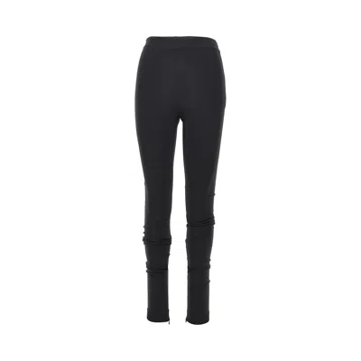 The Andamane 'new Holla' Zipped Leggings In Black