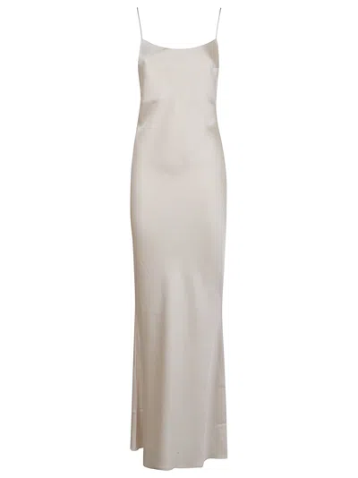 The Andamane Ninfea - Maxi Slip Dress In Ivory