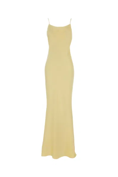 The Andamane Ninfea - Maxi Slip Dress In Yellow