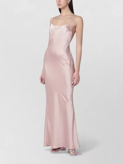 THE ANDAMANE NINFEA DRESS LOW BACK SATIN DRAPING