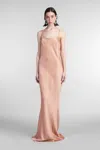 The Andamane Ninfea Dress Woman In Powder Polyester In Powder
