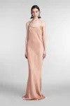 The Andamane Ninfea Dress Woman In Powder Polyester In Powder