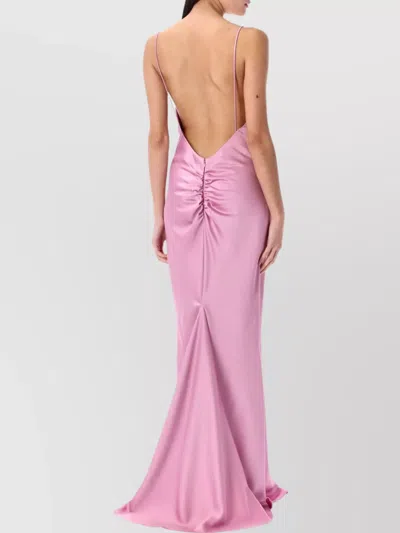 The Andamane Ninfea Maxy Slip Dress In Pink