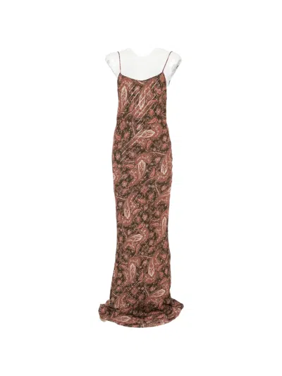 The Andamane Ninfea Paisley-print Maxi Dress In Multi